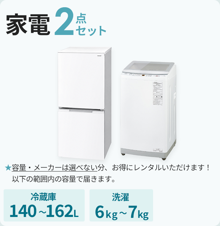 セット商品のレンタル一覧｜家具家電のファストレンタル[名古屋から