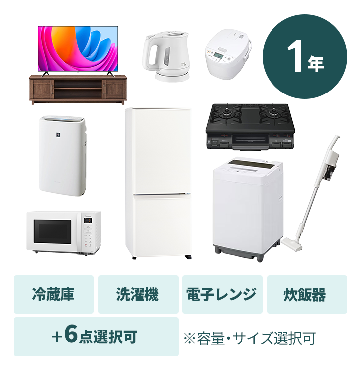 【1年プラン】選べる10点セット