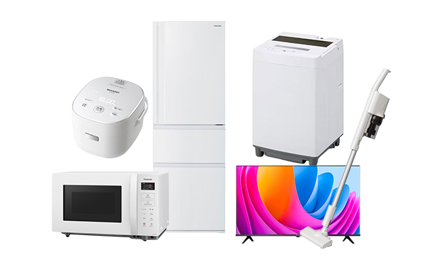 【名古屋市内優先】家電4点セット SHARP 東芝 YAMADA 家電5点セット｜家具家電のファストレンタル[名古屋から愛知/岐阜/三重]