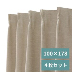 カーテン・レースセット【100×178cm丈・各2枚】