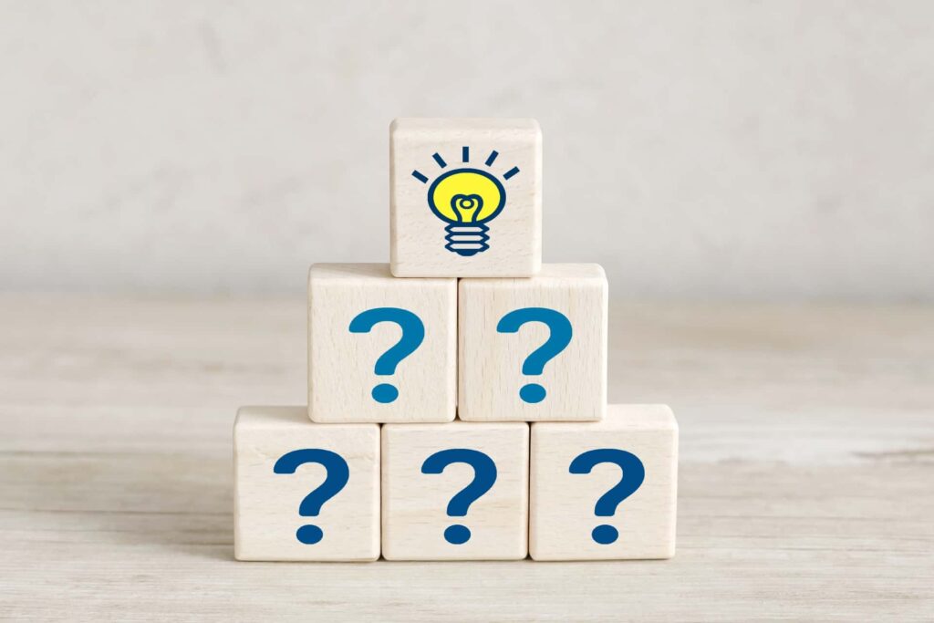 クエスチョンとひらめき