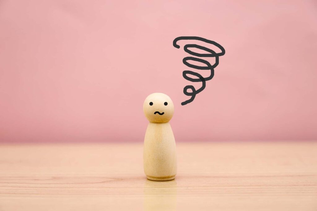 頭の中がぐるぐるする人