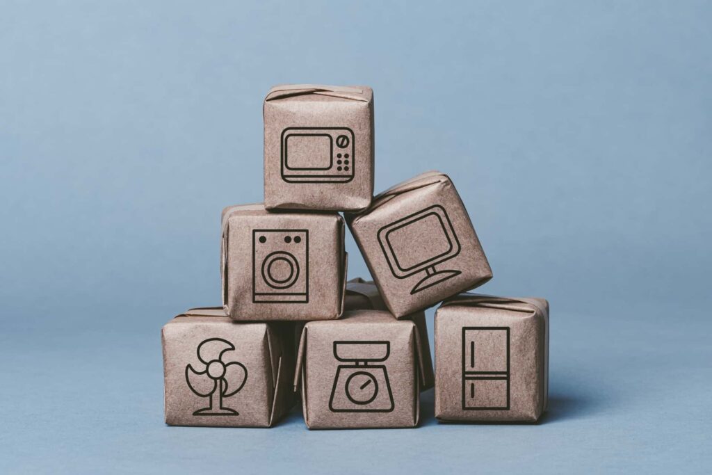 家電の段ボール