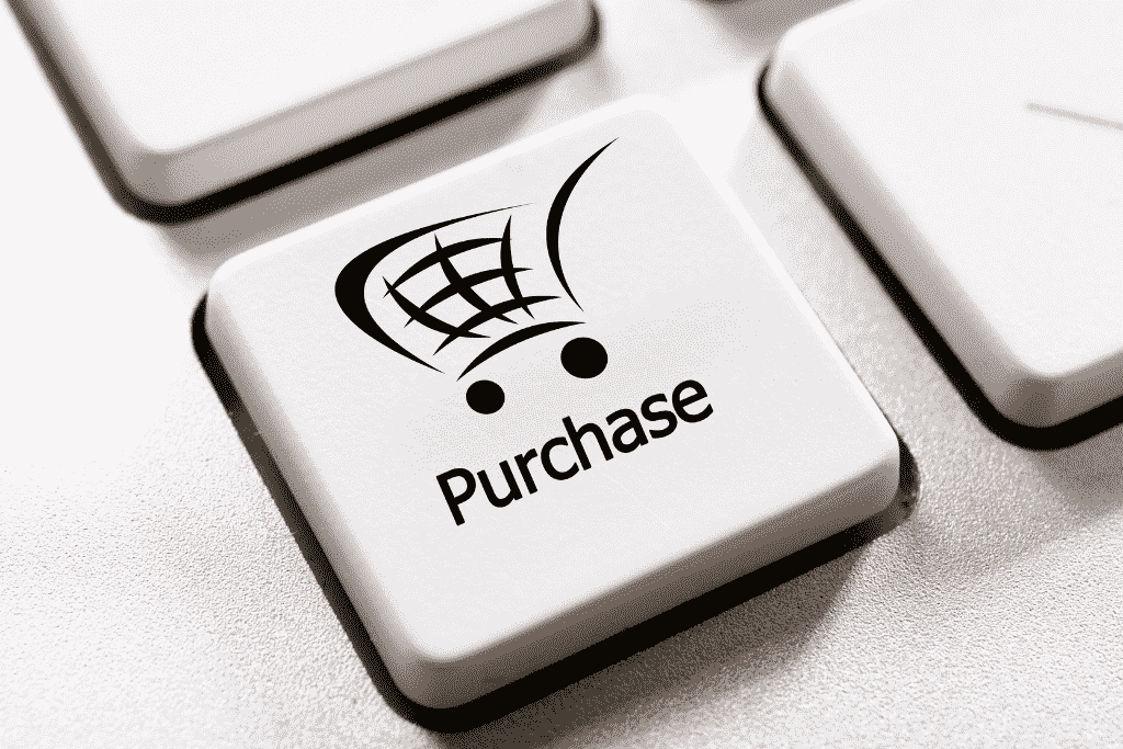ネットで家電を購入することを表す購入ボタン