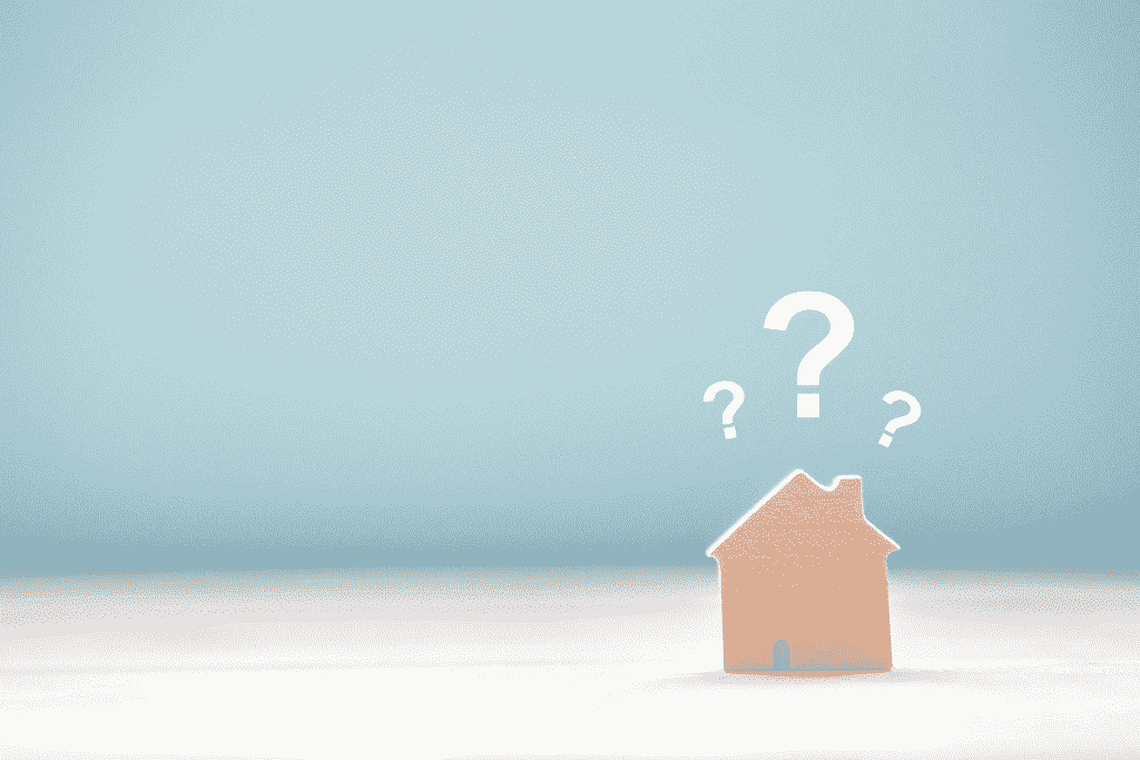 家の形とクエスチョンマーク